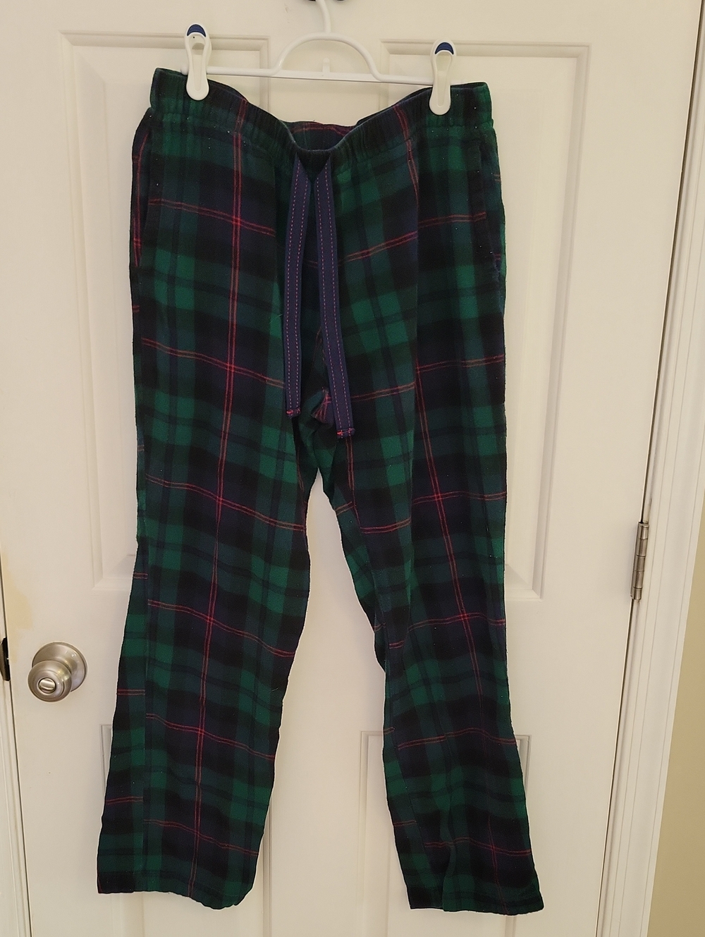 Old Navy Green and Navy Plaid Pajama Pants